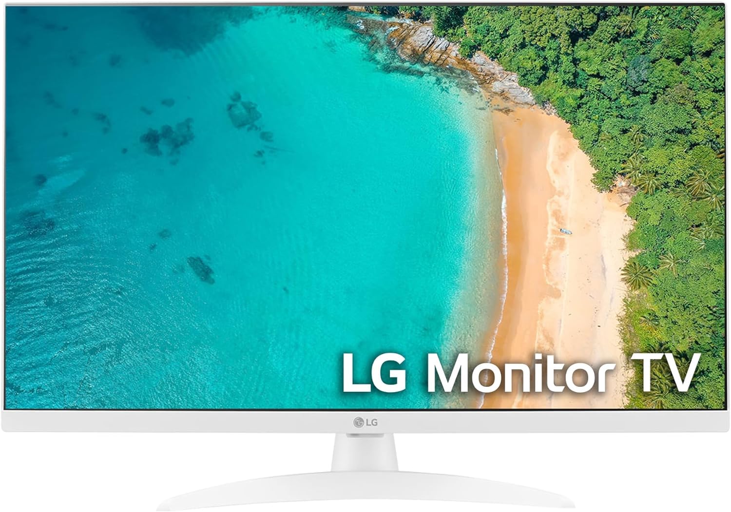 LG 27TQ615S-WZ – Monitor TV, 27 Pulgadas, Panel IPS, FHD, DVB-T2 (H.265), 16:9, webOS22, Compatible Stadia,1920×1080, 60 Hz, Blanco