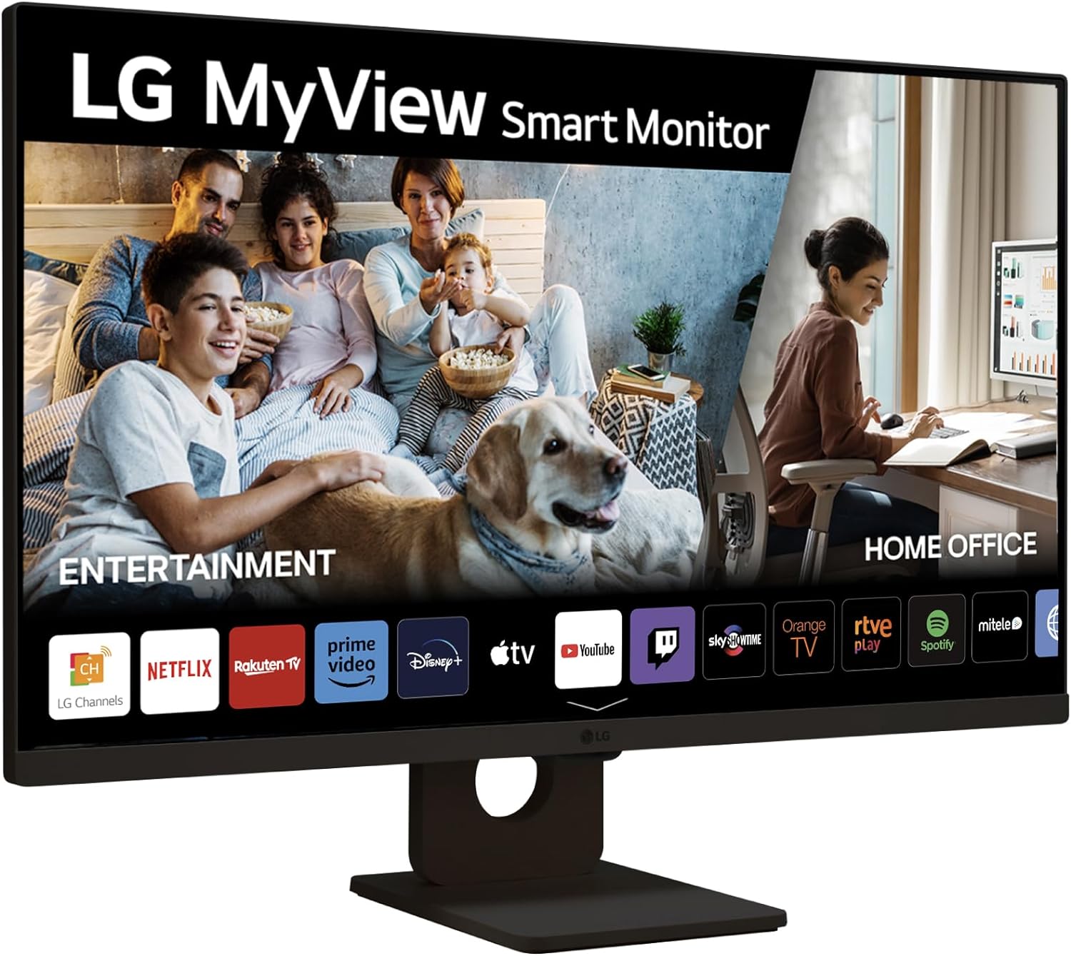 LG 27SR50F-B – Monitor Inteligente, 27 Pulgadas, Pantalla IPS, Full HD, webOS 23, 1920×1080, 16:9, sin Cámara, ThinQ App, Negro