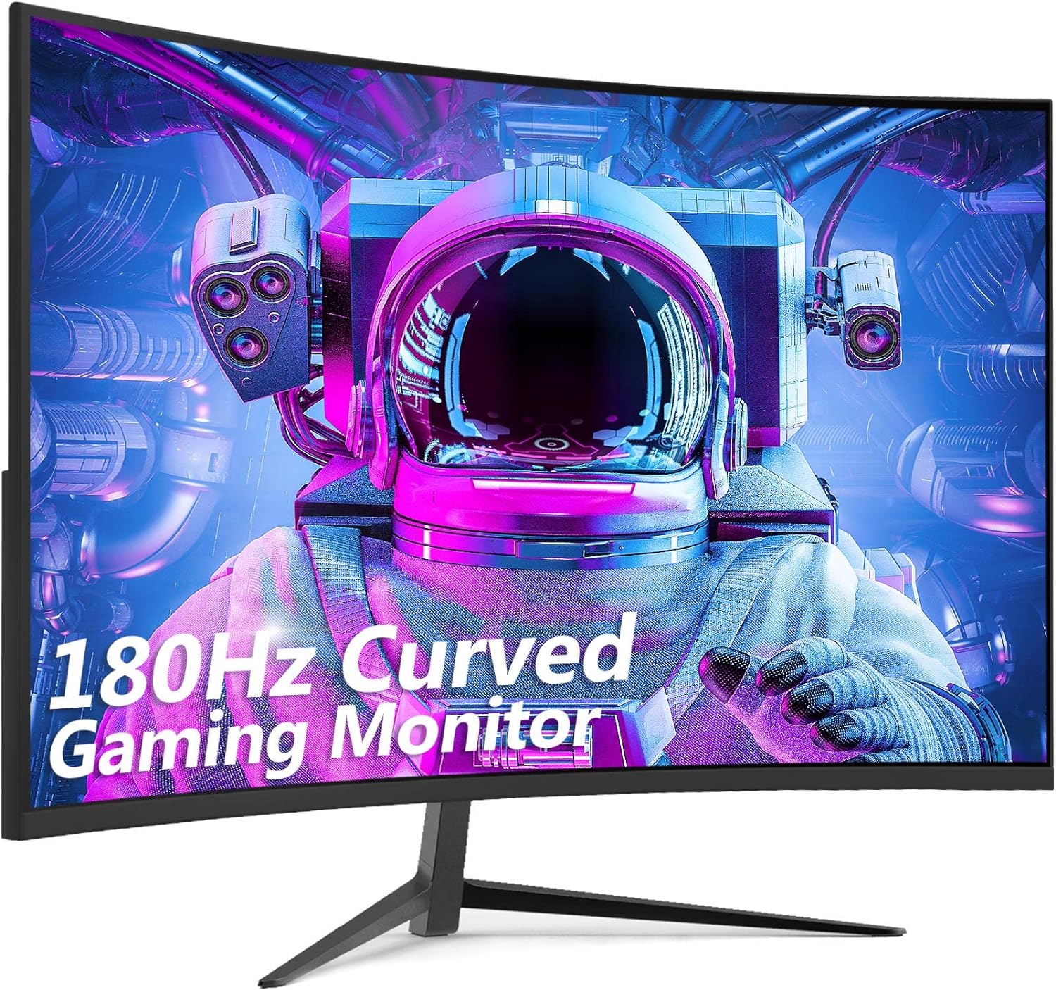 Z-Edge Monitor Gaming Curvo 24» 180 Hz/165 Hz/144 Hz, 1ms, FreeSync, Pantalla LED FHD(1920×1080) con DP Cable, 1650R VA, Inclinación Ajustable, 300cd/m², HDMI2.1& DP1.4, 178° ángulo de visión, VESA