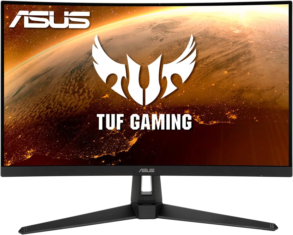 ASUS TUF VG27VH1B – Monitor gaming curvo de 27″ Full HD (1920×1080, 165Hz, 1ms (MPRT), Extreme Low Motion Blur, Adaptive-sync, FreeSync™ Premium) Negro