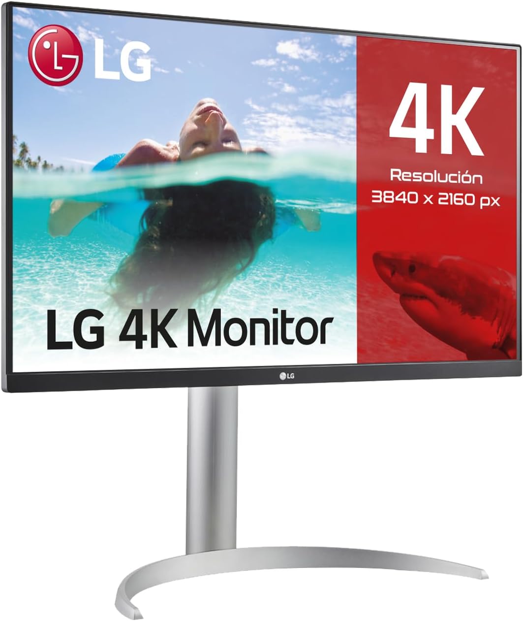 LG 27UP85NP-W.BEU – Monitor 4K UHD 27 pulgadas, Panel IPS LED: 3840×2160, HDMIx2, DPx1, USB-Cx1, USB-Ax2, 5ms, 240Hz, Conectividad Universal, Inclinación Ajustable, Color Blanco