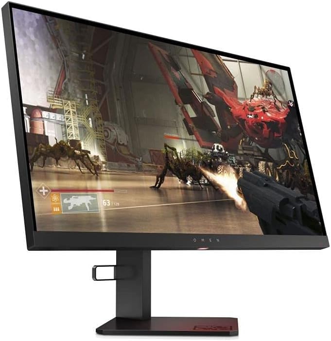 HP OMEN X 25f – Monitor Gaming de 25″ Full HD (1920 x 1080 a 240Hz, TN, 1ms, HDMI, Antirreflejo, Sincronización Adaptable, Altura e Inclinación Ajustables) Negro