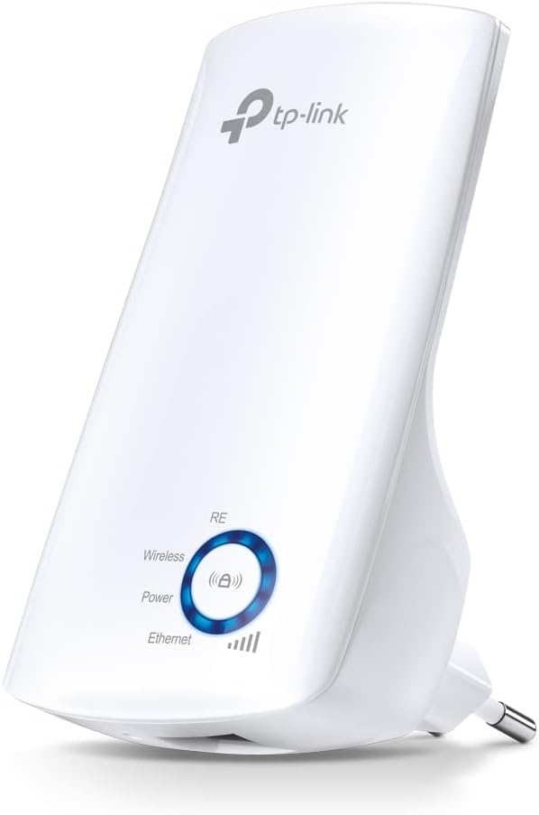 TP-Link N300 Tl-WA850RE – Repetidor Extensor de Red WiFi (2.4 GHz, 300 Mbps, Puerto Ethernet, Modo Ap y Extensor, Antenas Internas), Blanco