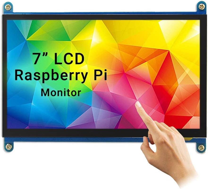 ELECROW Pantalla Raspberry Pi, Mini Monitor de 7 Pulgadas 1024 x 600, Pantalla Raspberry Pi Compatible con Raspberry Pi, PC con Windows, BB Black, Jetson Nano