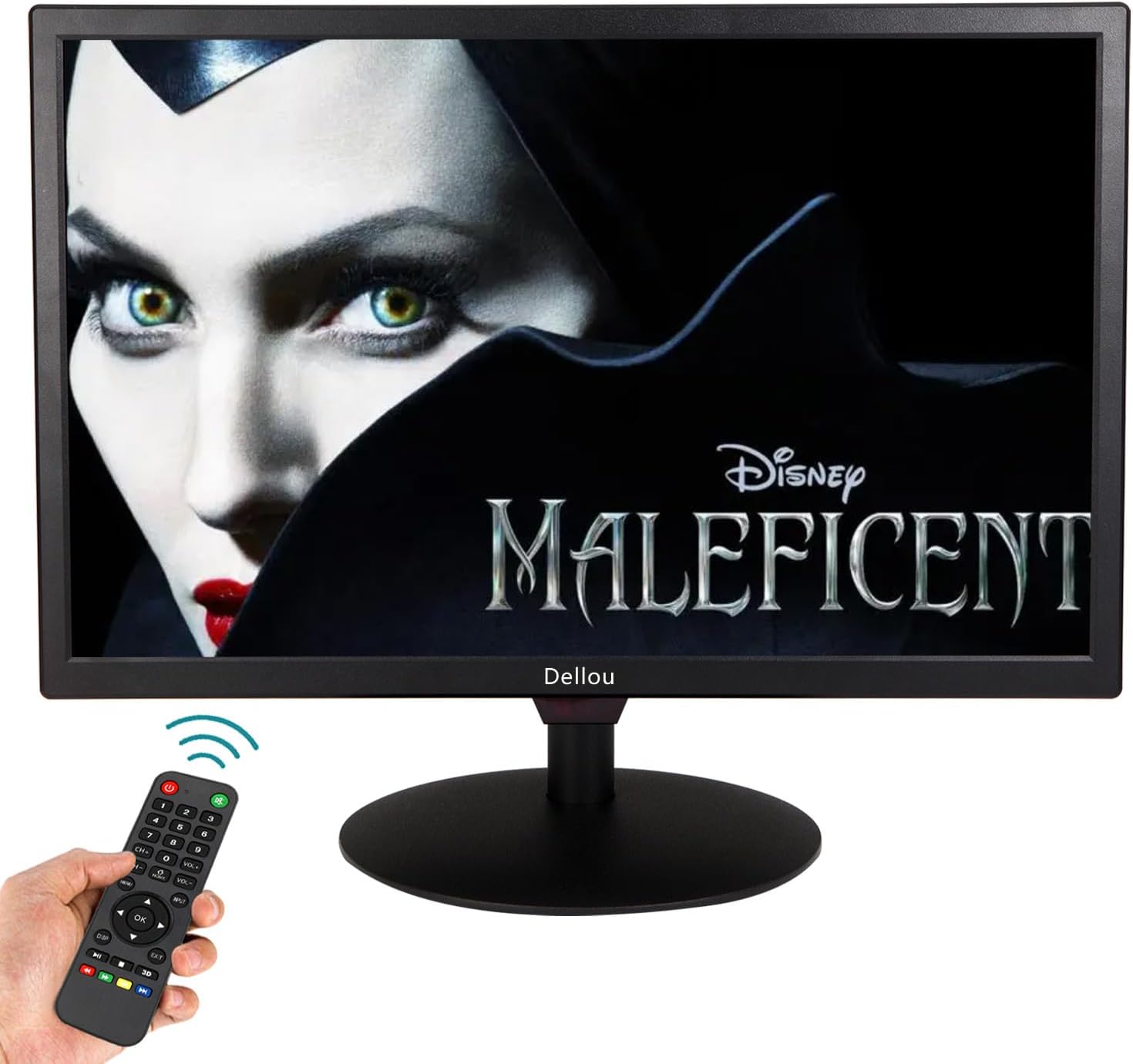 Monitor CCTV Pantalla Ancha de 22 Pulgadas Cámara vigilancia LCD Video Interfaz multifunción PC HDMI AV BNC VGA USB Entrada Monitor de computadora 1920×1080 Full HD Altavoces incorporados