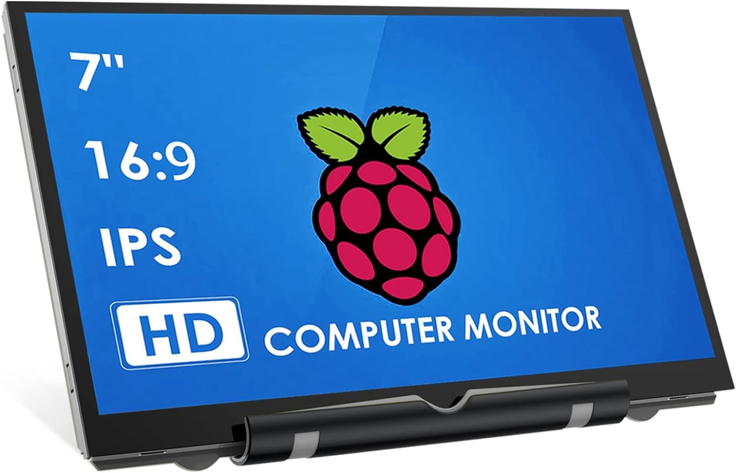 HMTECH Pantalla Raspberry Pi de 7 Pulgadas 800×480 HDMI Monitor portátil Pantalla LCD IPS para Raspberry Pi 4/3/2/Zero/B/B+ Win10/8/7 (No táctil)