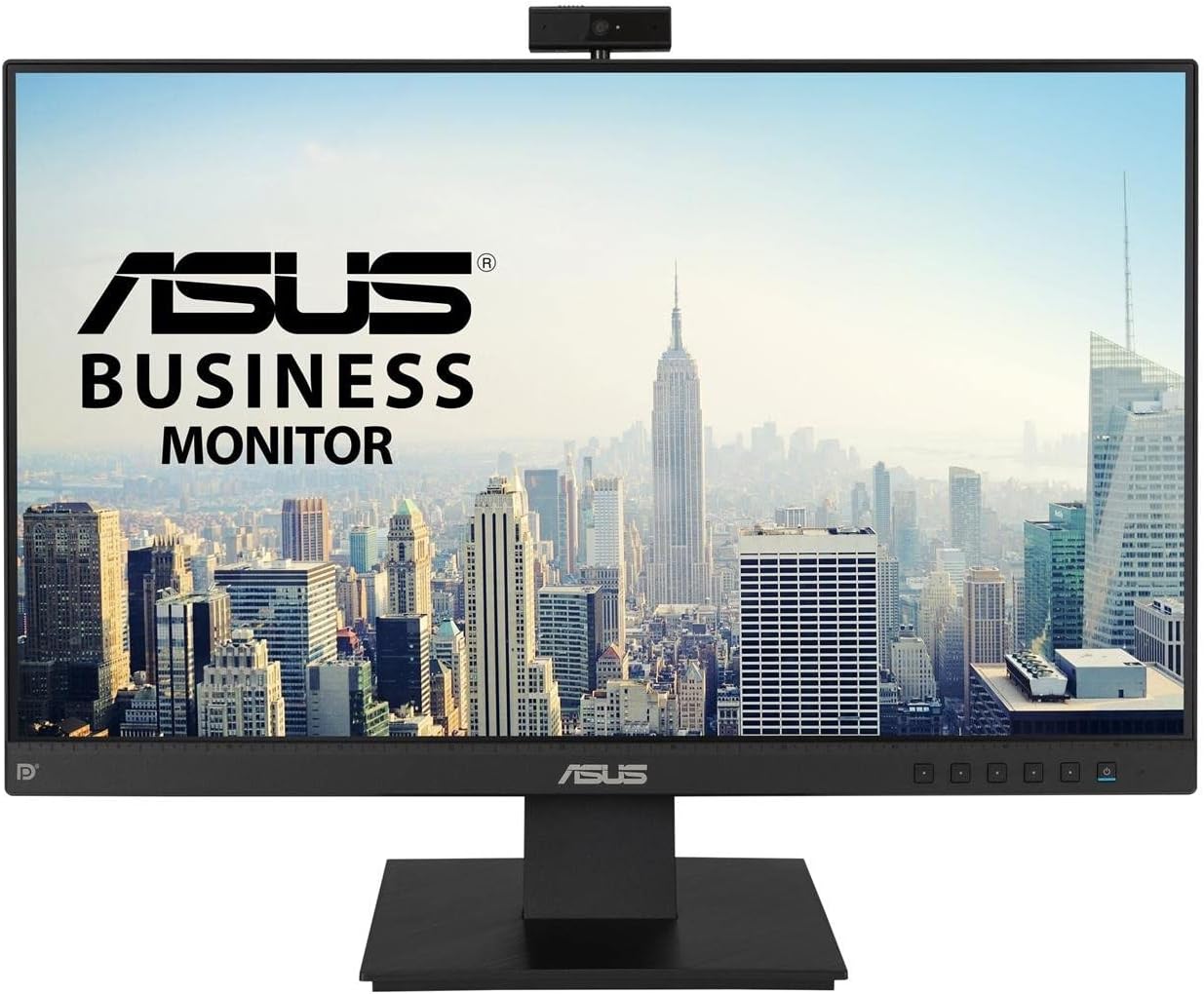 ASUS BE24EQK – Monitor de negocio de 24″ | 60 Hz (Full HD, IPS, 1920×1080, Webcam, sin marco, luz azul de baja intensidad, cámara Full HD, matriz de micrófonos y altavoces estéreo), Negro