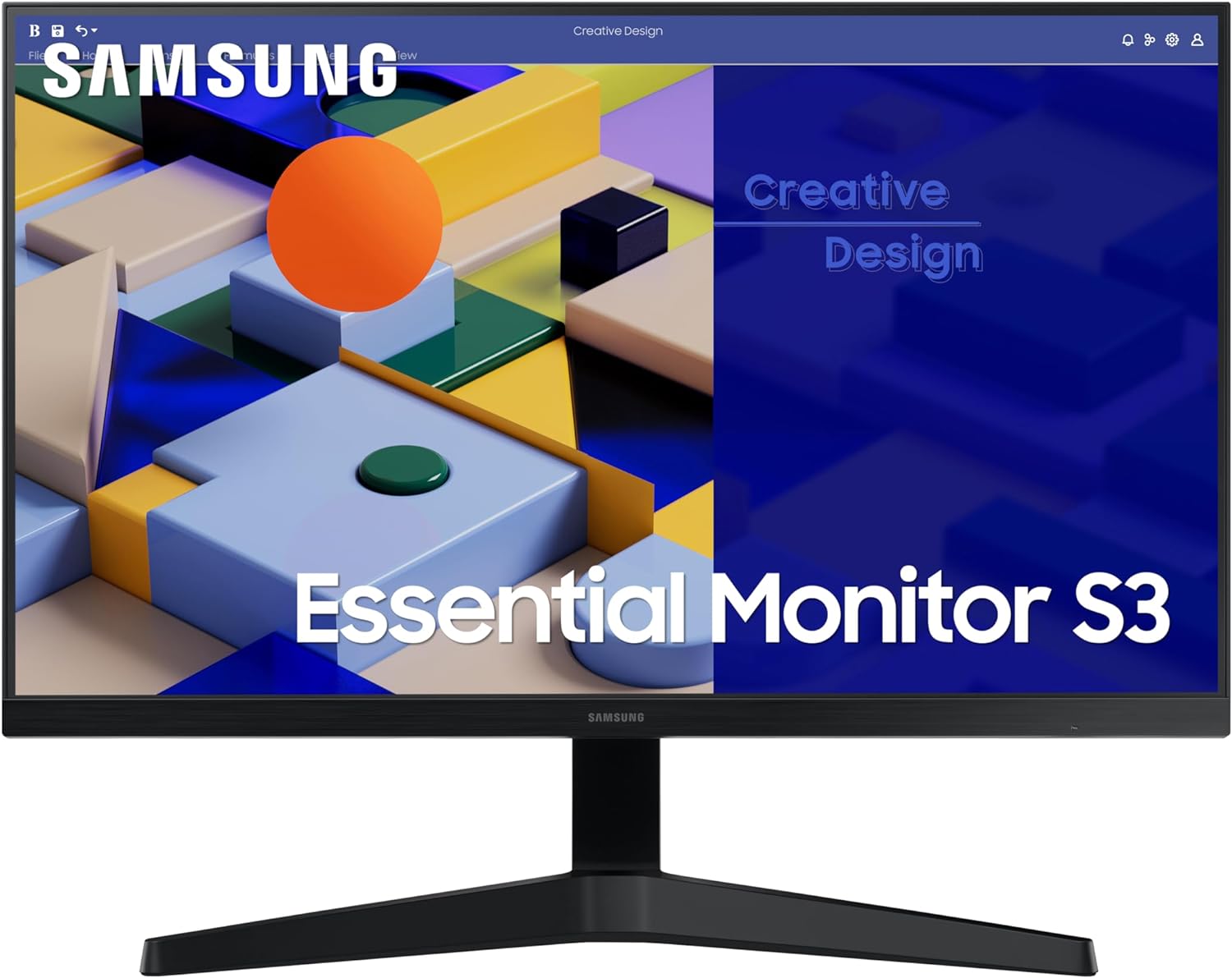 SAMSUNG LS24C310EAUXEN – Monitor Profesional Esencial S3 S31C de 24″ Full HD (1920 x 1080, 16:9, 175Hz, 5ms, Panel IPS, AMD FreeSync, Modo Eye Saver, Flicker Free), Negro, Versión 2024