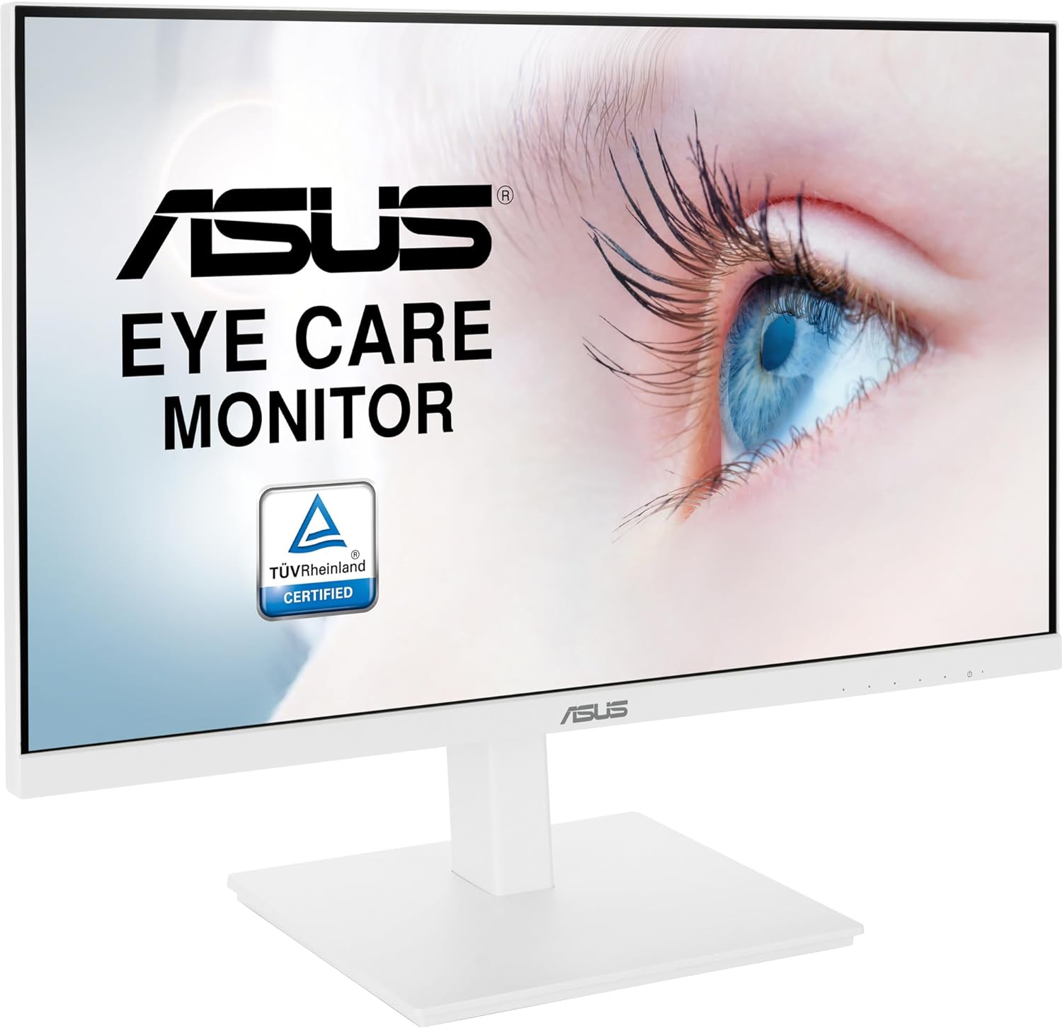 ASUS Eye Care VA27DQSB-W Monitor 27″ | 75 Hz, FHD (1920 x 1080), IPS, Sin Marco, Adaptive-Sync, DisplayPort, HDMI, Eye Care, Filtro de luz Azul, Antiparpadeo, Ajustable en Altura, Blanco