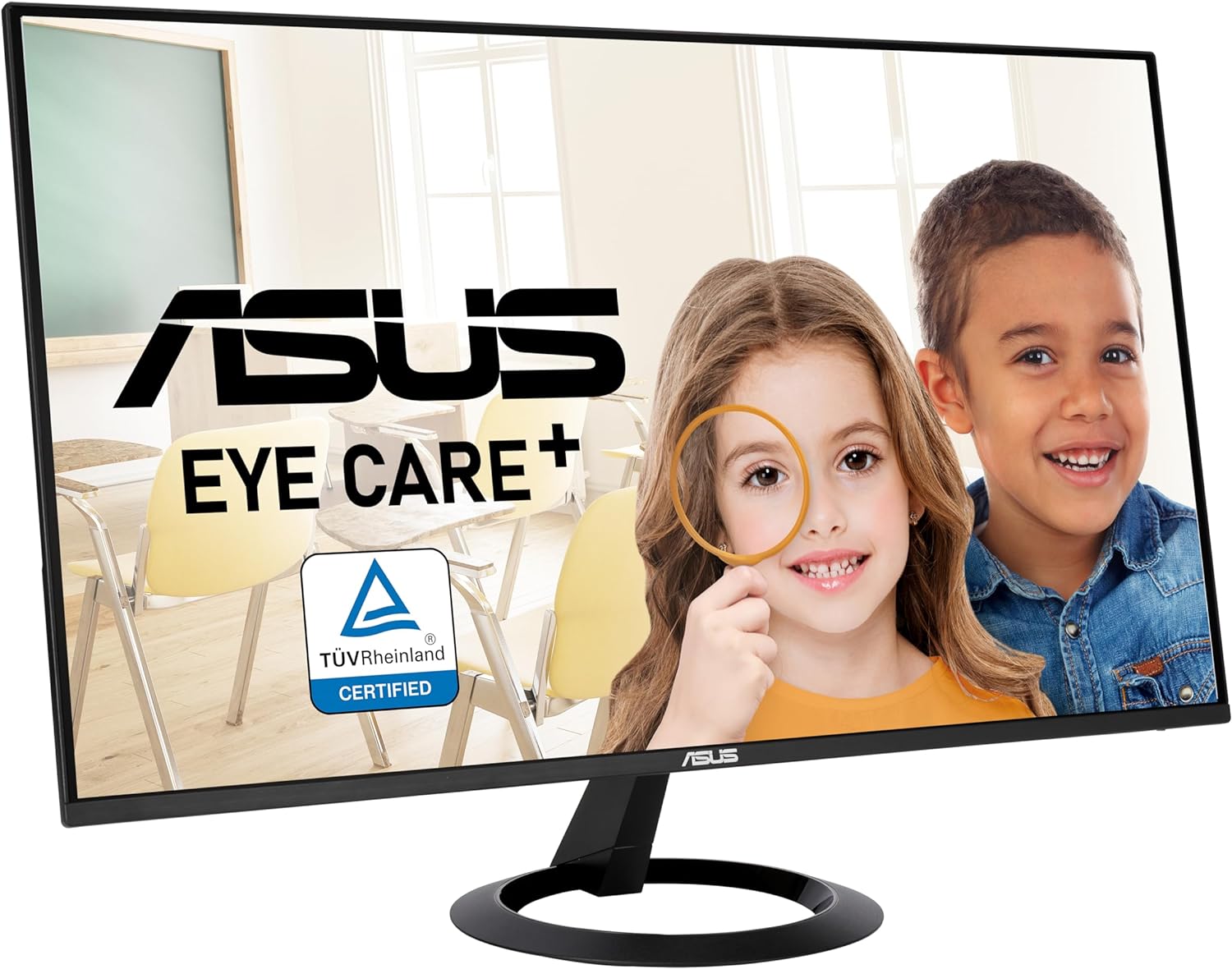 ASUS VZ24EHF Eye Care Monitor Gaming 24 pulgadas (IPS, Full HD, sin marcos, 100 Hz, sincronización adaptativa, 1 ms MPRT, HDMI, baja luz azul, sin parpadeos, montaje en pared)